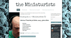 Desktop Screenshot of miniaturists.co.uk