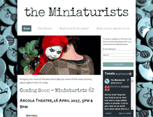 Tablet Screenshot of miniaturists.co.uk